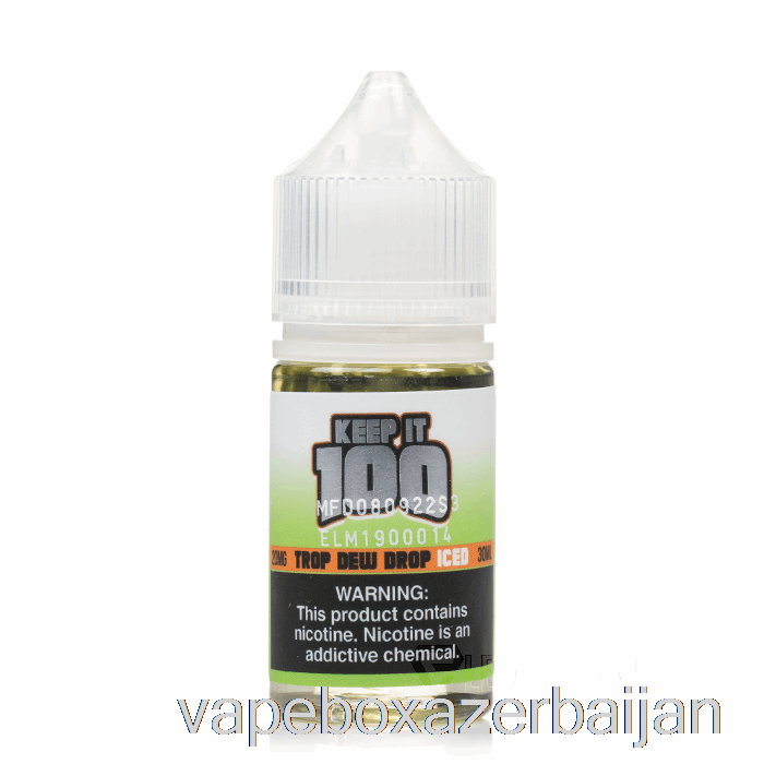 E-Juice Vape Iced Trop Dew Drop - Keep It 100 Salts - 30mL 30mg